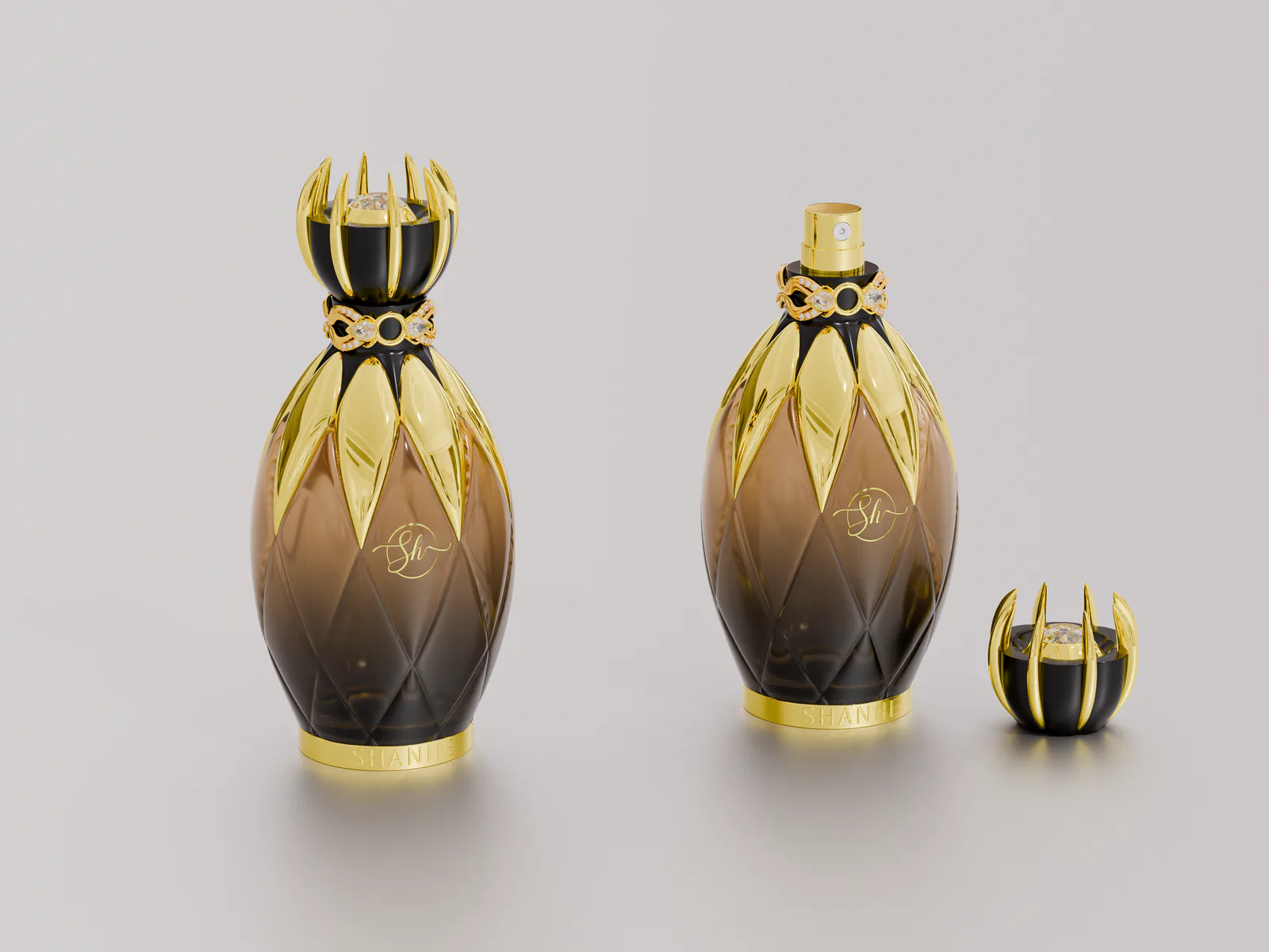 Distinctive Bespoke Fragrance Bottle Concept for Niche Brands
