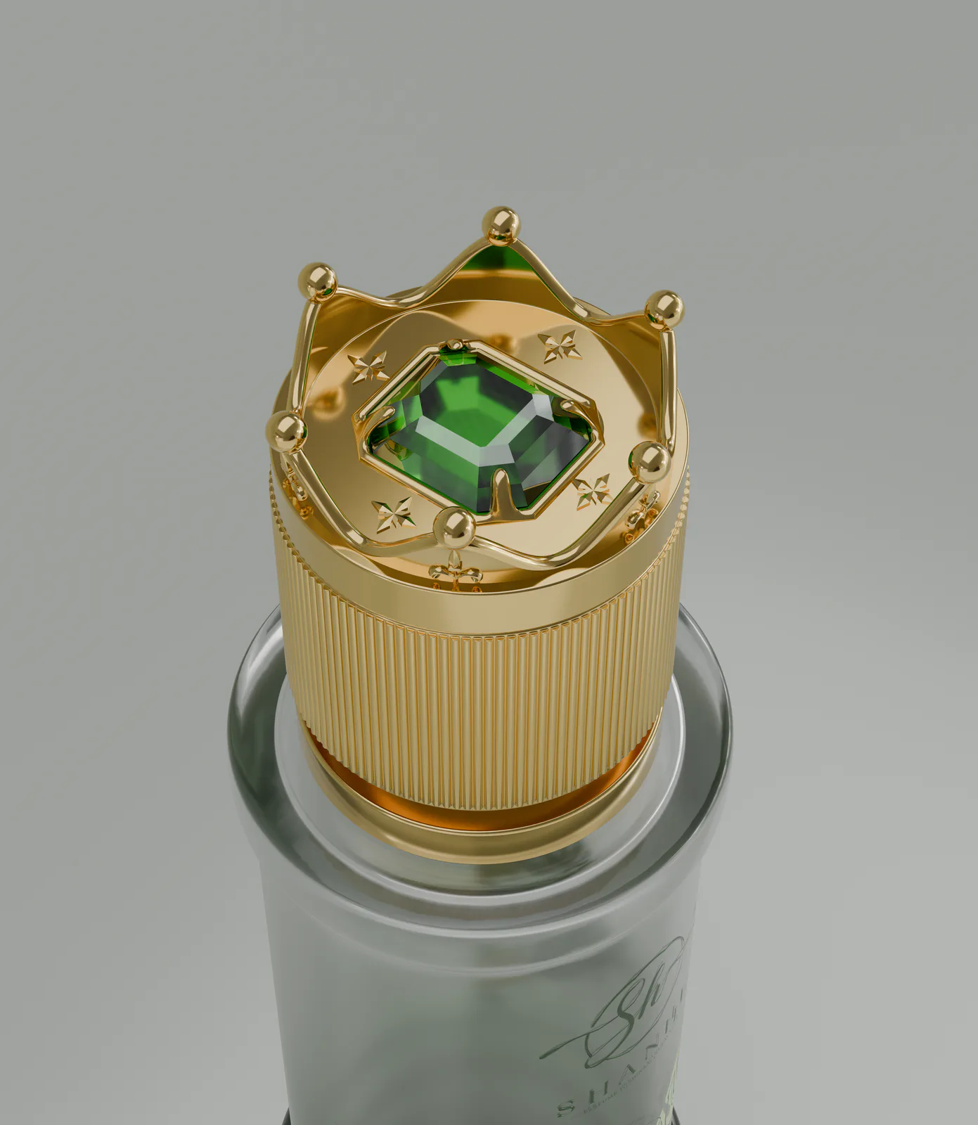 Ornamental Glass Perfume Bottle Concept