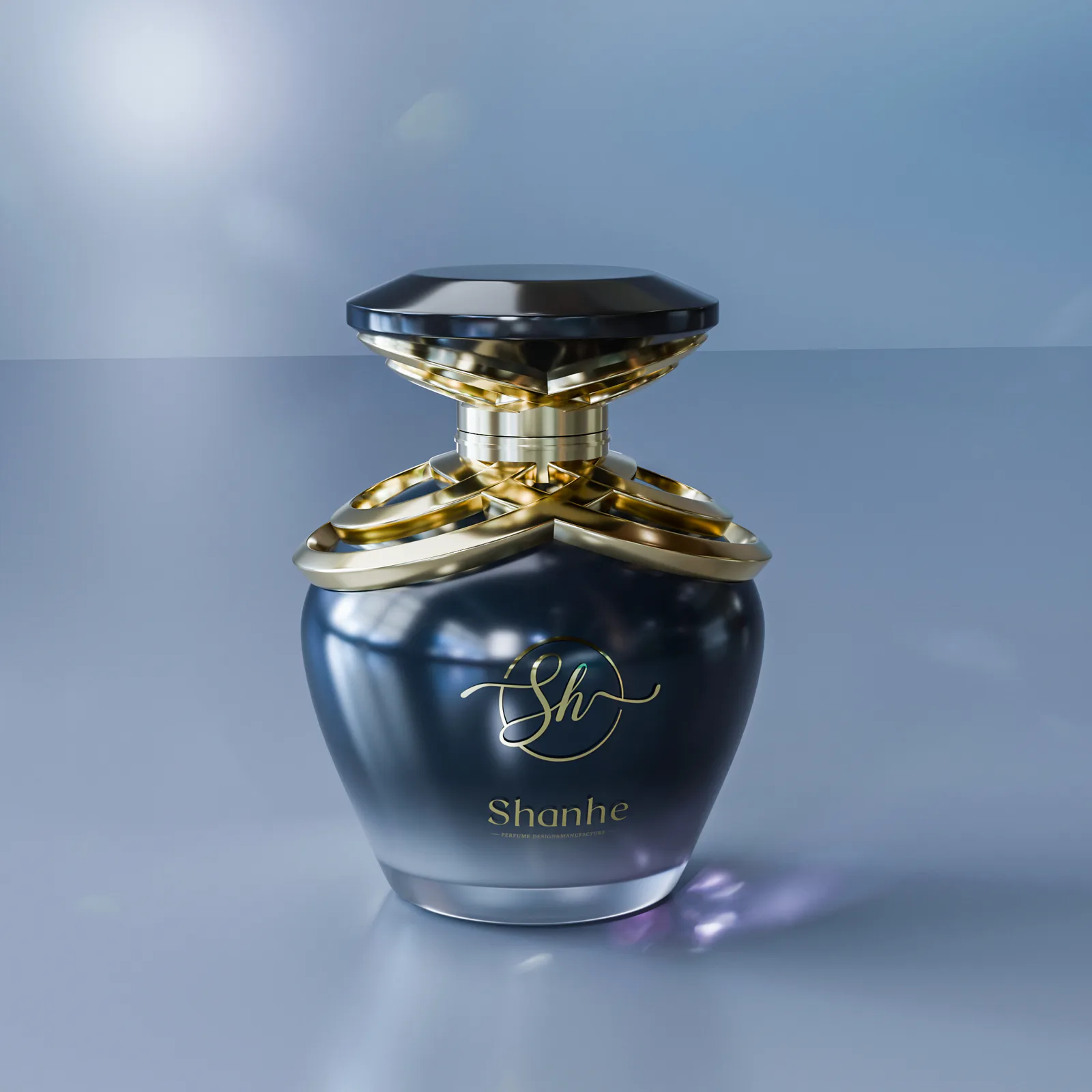 Minimalist Designer Fragrance Bottle Concept for Niche Brands