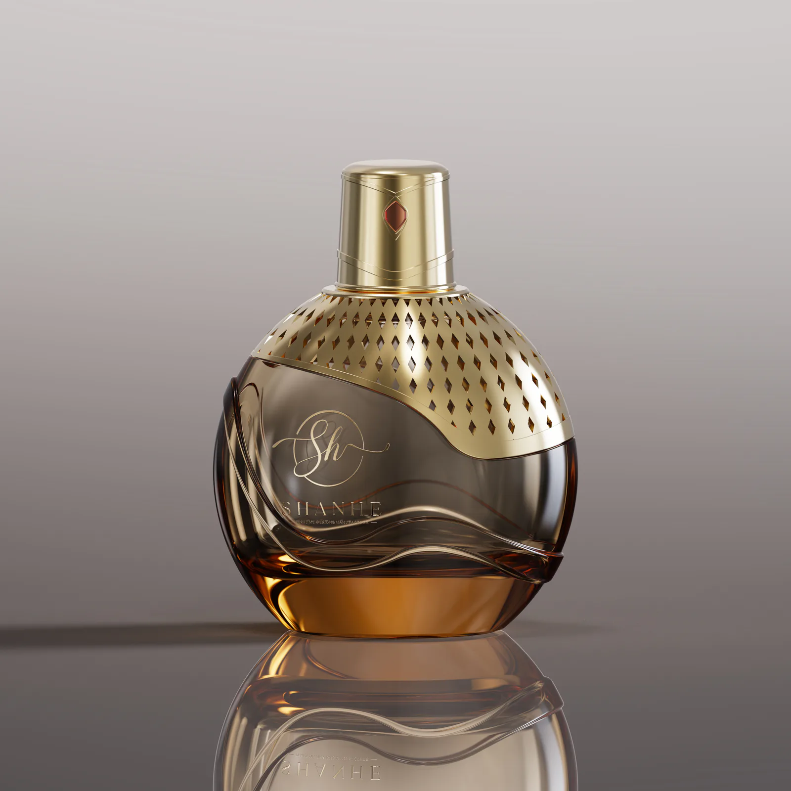 Architectural Glass Perfume Bottle Concept