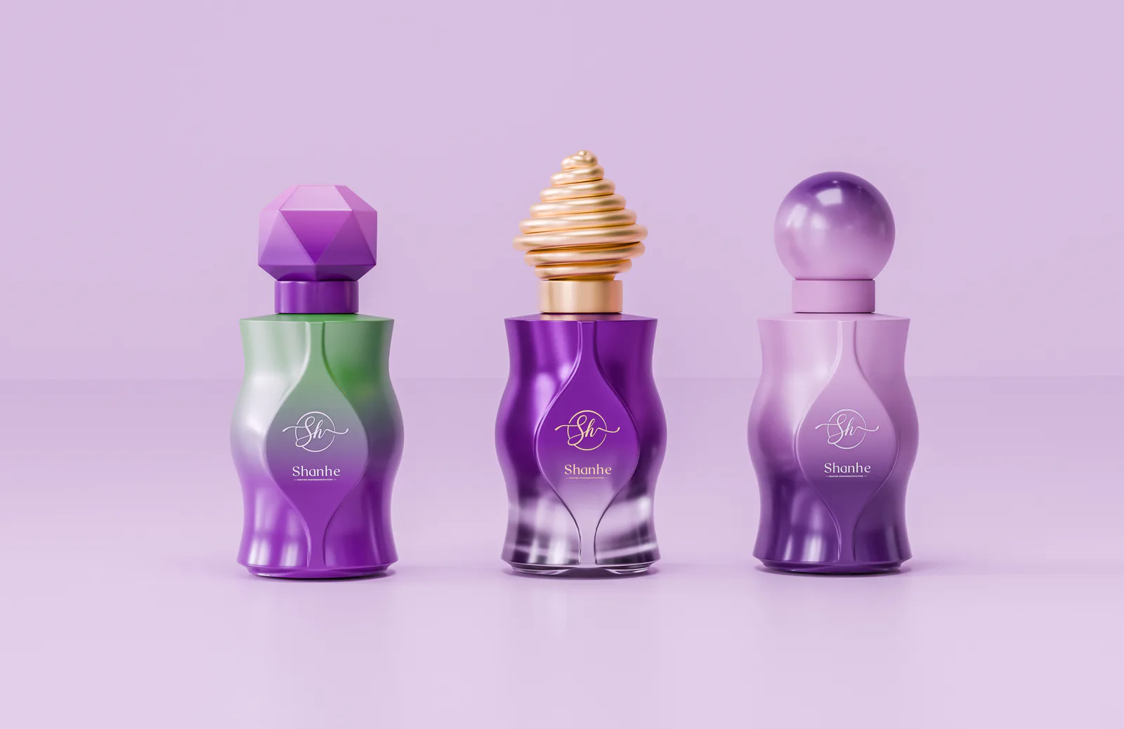 Distinctive Designer Fragrance Bottle Concept
