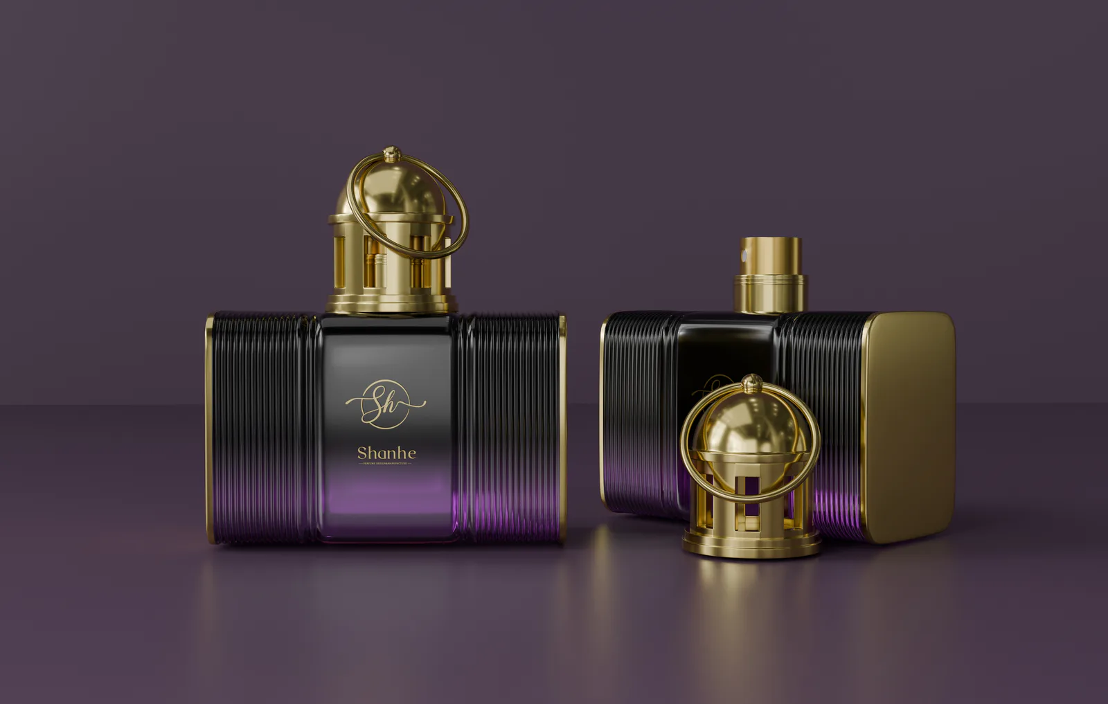 Sculptural Custom Perfume Packaging Design