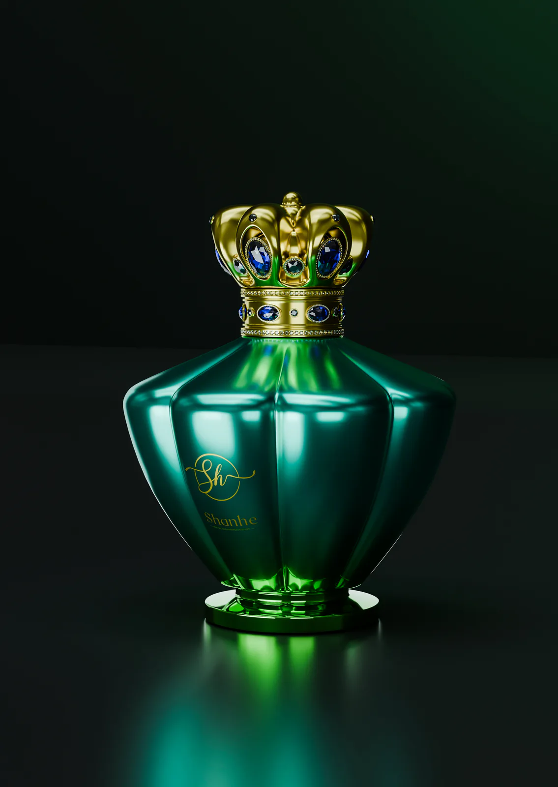 Sculptural Glass Perfume Bottle Concept image 2