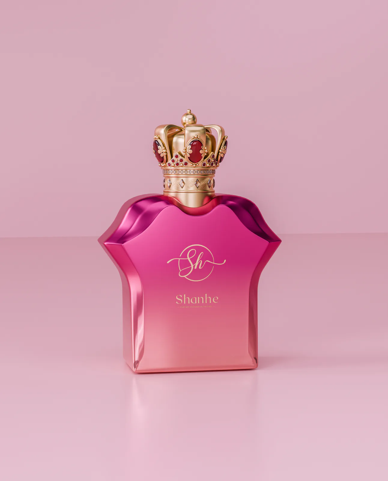 Elegant Glass Perfume Bottle Concept