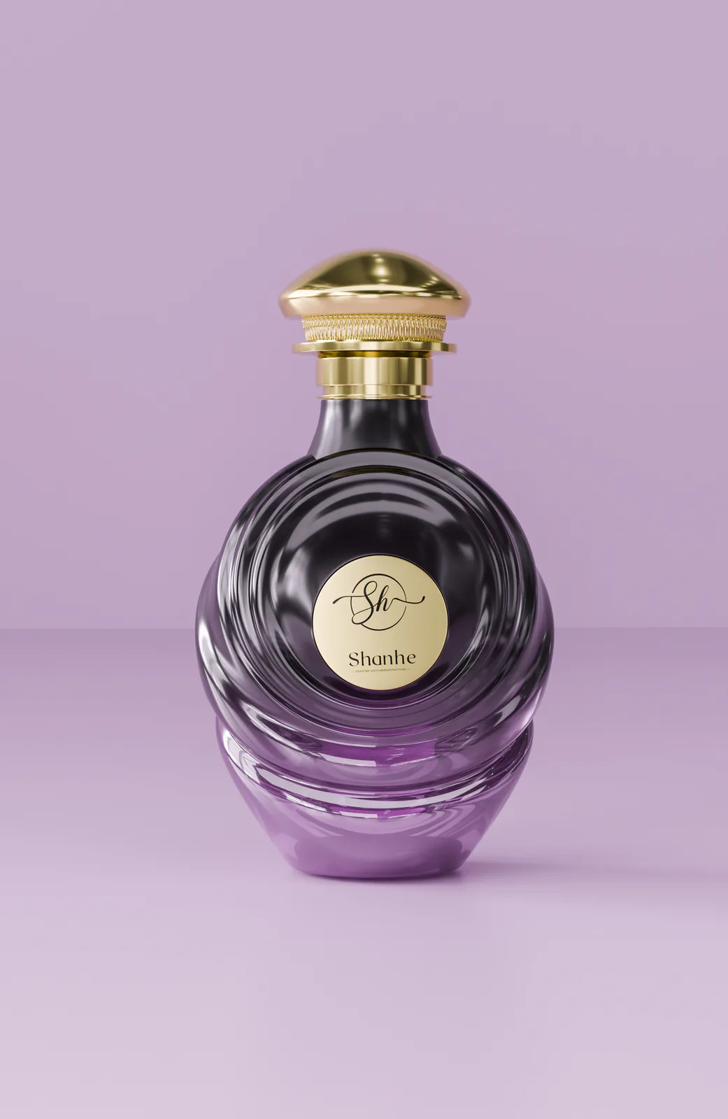 Ornamental Glass Perfume Bottle Concept for Niche Brands