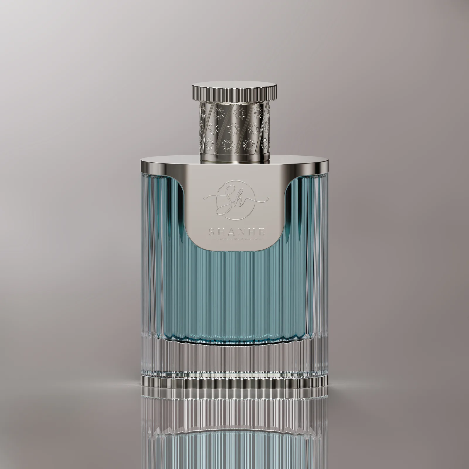 Minimalist Glass Perfume Bottle Concept